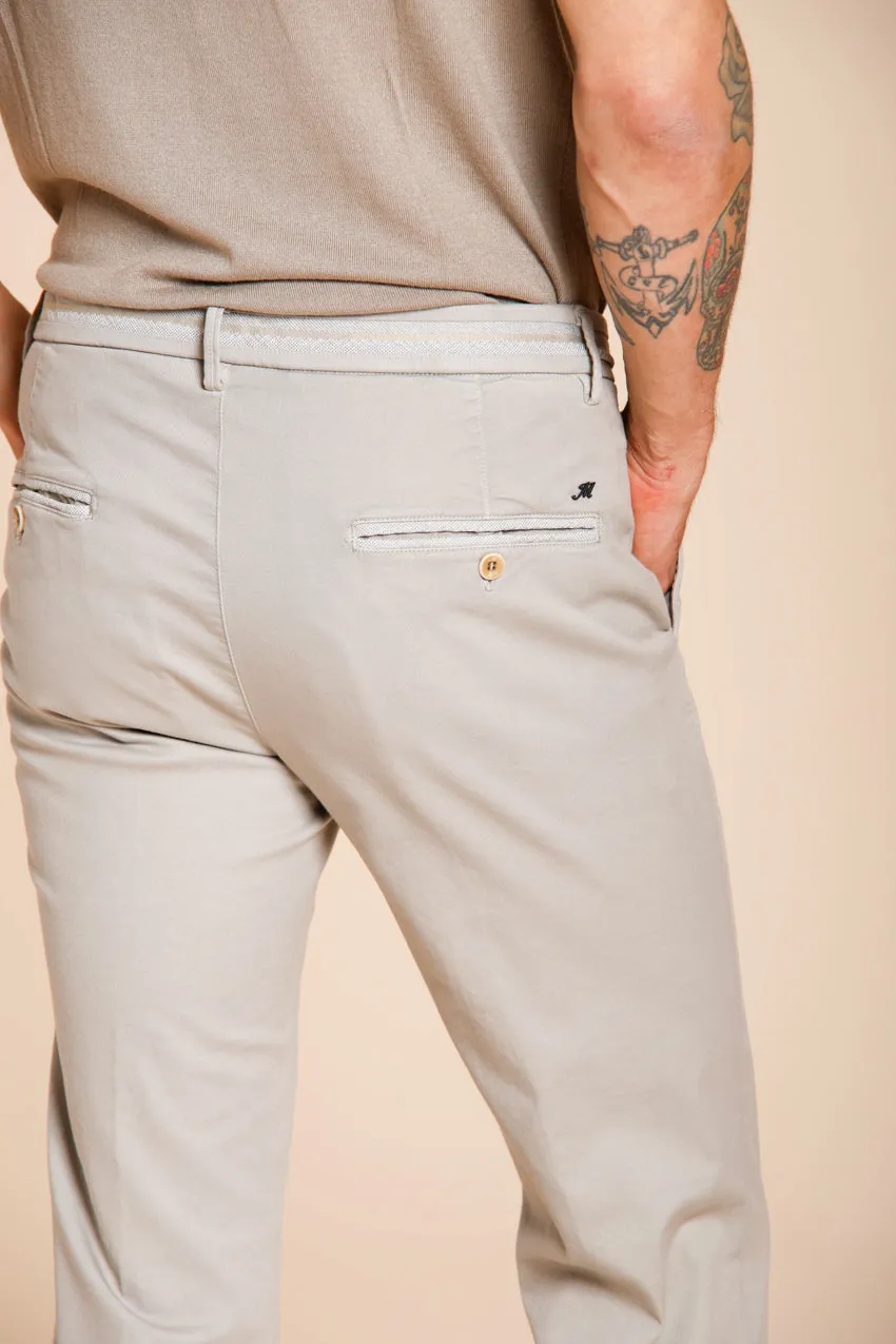 Torino Elegance men's chino pants in fine cotton and lyocell tricot slim fit sold by Mason's product image thumbnail 2