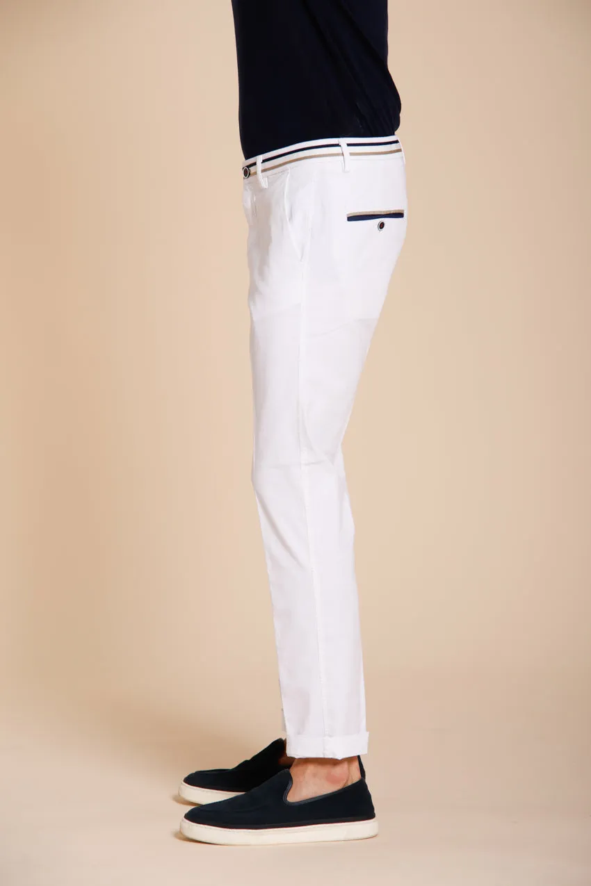 Torino Summer men's chino pants in cotton and lyocell twill slim fit sold by Mason's product image thumbnail 4
