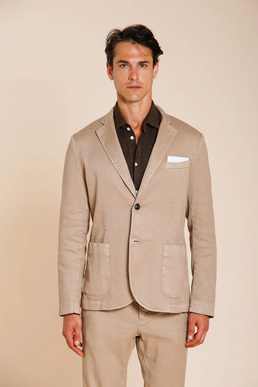 Da Vinci men's blazer in linen and cotton twill sold by Mason's