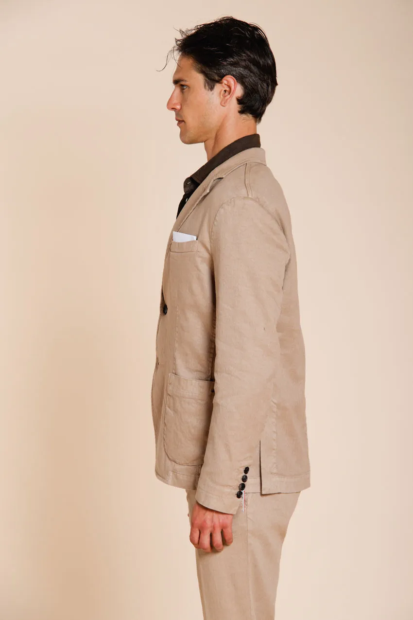 Da Vinci men's blazer in linen and cotton twill sold by Mason's product image thumbnail 3