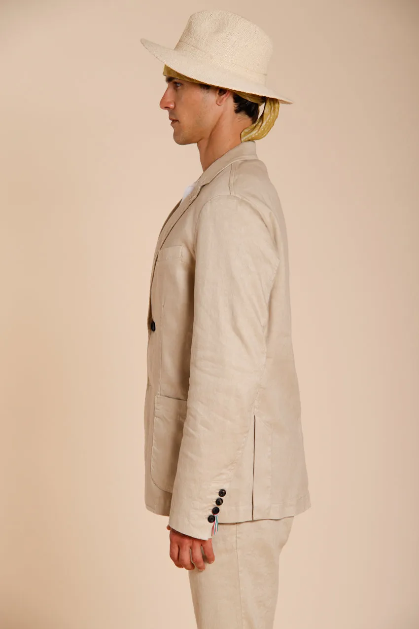 Da Vinci men's blazer in linen and cotton twill sold by Mason's product image thumbnail 3