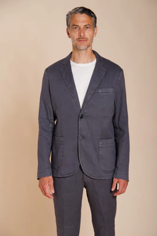 Da Vinci men's blazer in linen and cotton twill made by Mason's