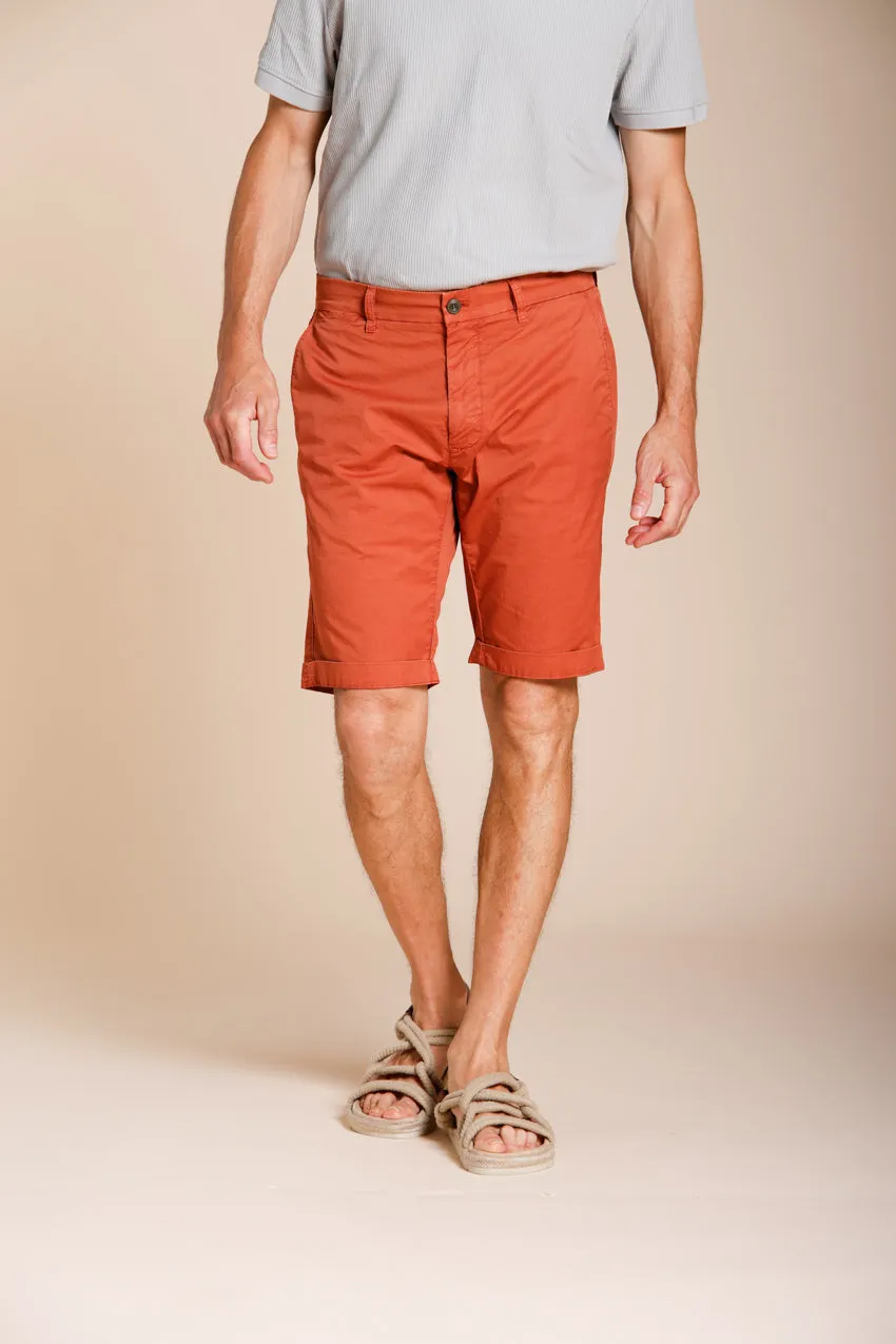 London men's chino bermuda in stretch gabardine regular fit ① sold by Mason's