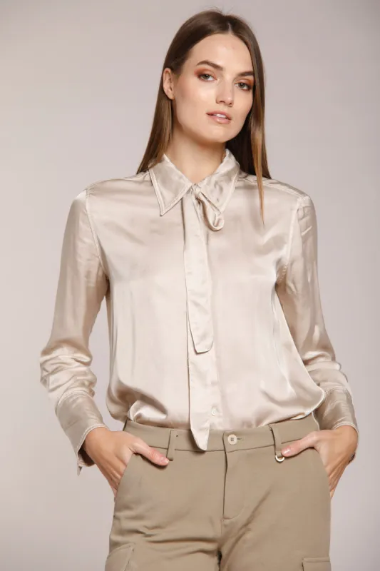 Nicole Bow woman viscose shirt with ribbon sold by Mason's