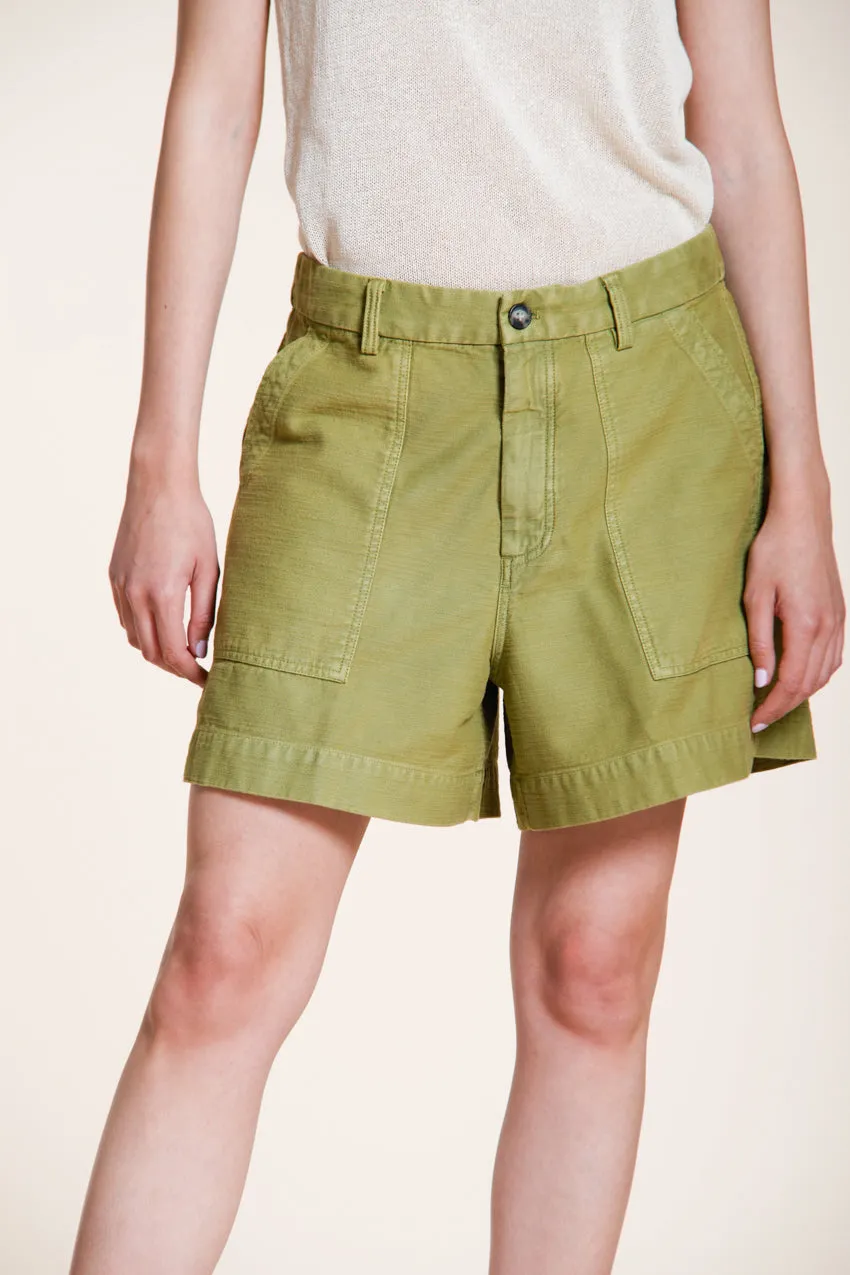 Dallas women's cargo bermuda in slub cotton relaxed fit sold by Mason's product image thumbnail 3
