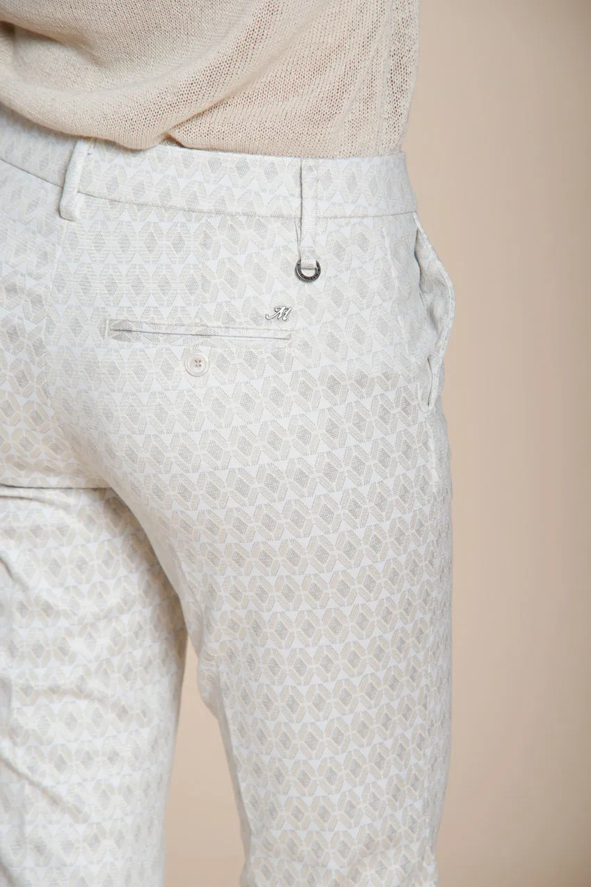 New York Trumpet women's chino pants in rhombus pattern jersey slim fit sold by Mason's product image thumbnail 3