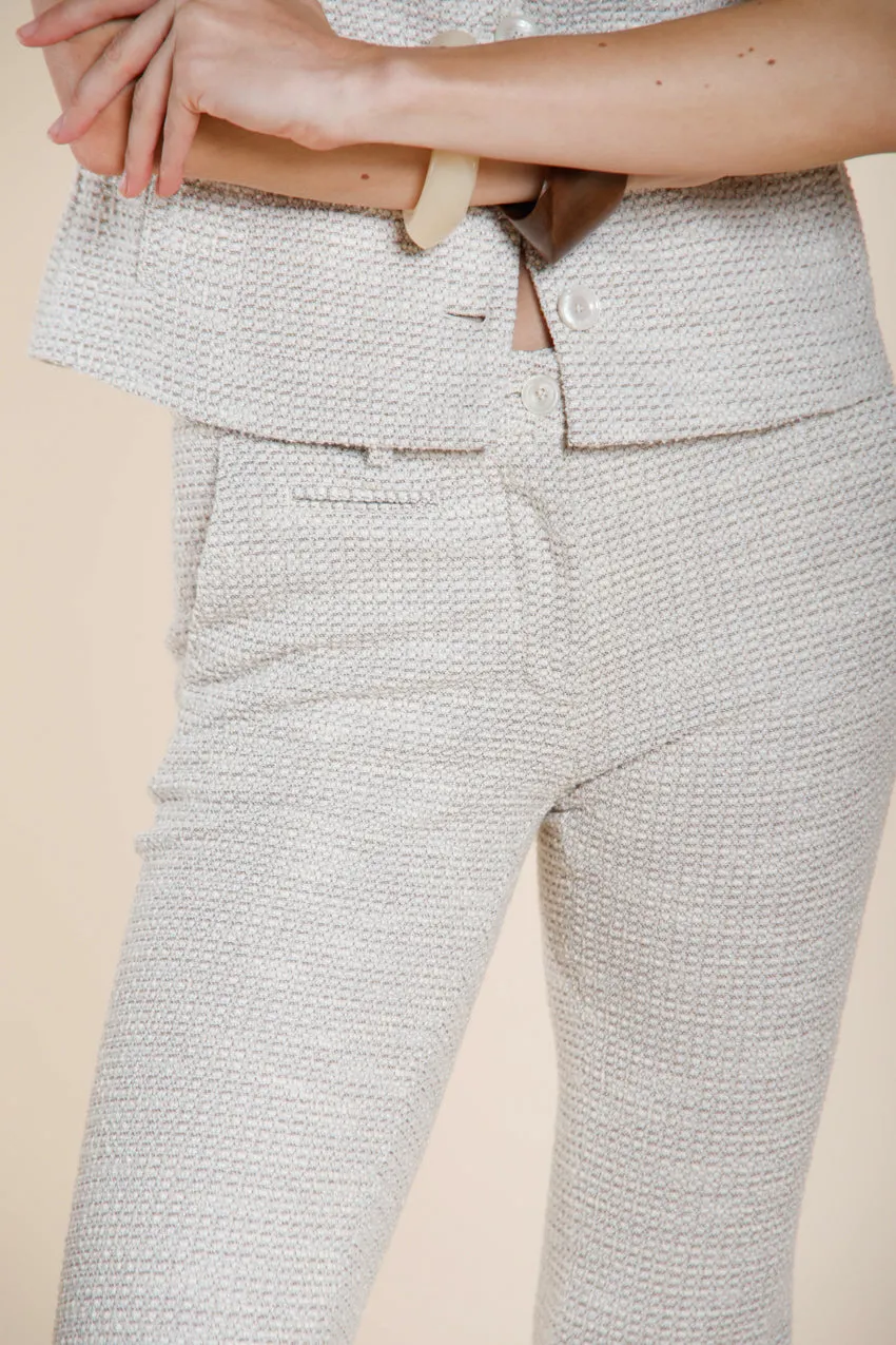 New York Trumpet women's chino pants in rice grain texture jersey slim fit sold by Mason's product image thumbnail 2