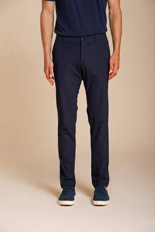 Milano Dynamic men's chino jogger pants in super technical jersey extra slim fit sold by Mason's