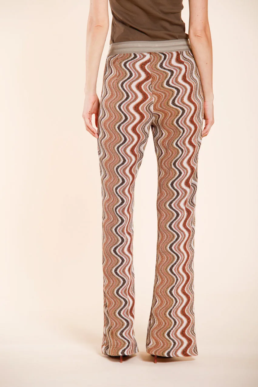 Easy Straight Elax women's chino jogger pants in lurex knit straight fit sold by Mason's product image thumbnail 4