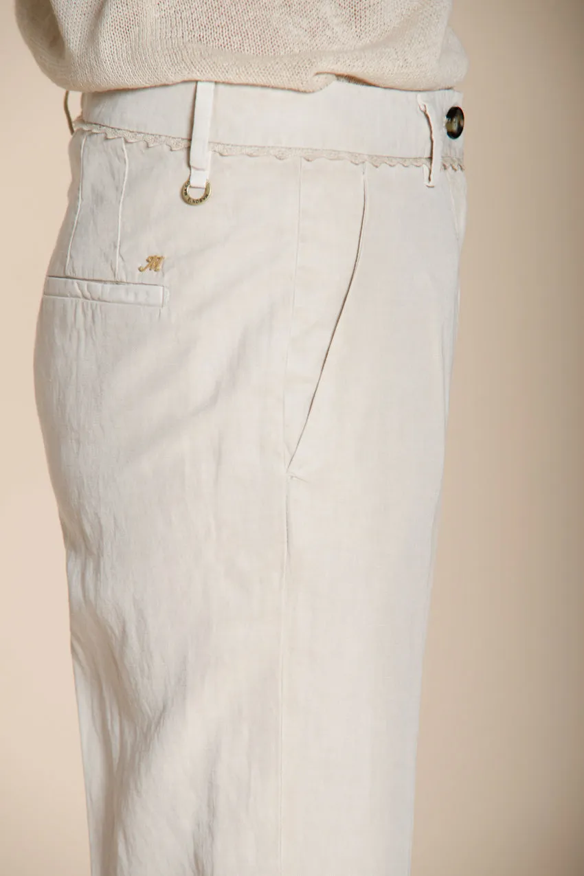 New York Carrot women's chino pants in cotton and linen twill carrot fit sold by Mason's product image thumbnail 3