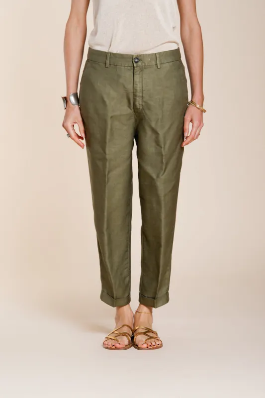 Linda Summer women's chino pants in canvas relaxed fit made by Mason's