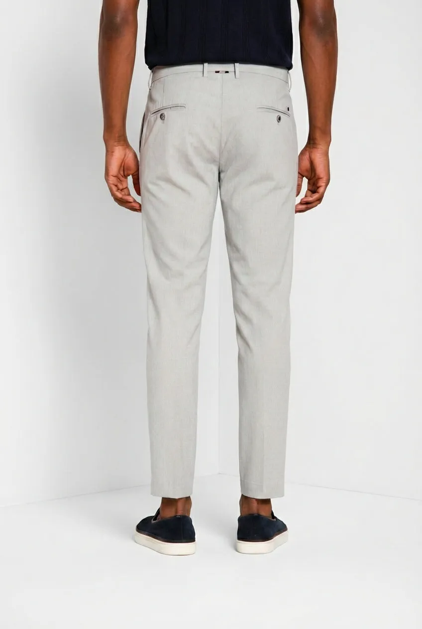 Milano men's chino pants in herringbone extra slim fit sold by Mason's product image thumbnail 3