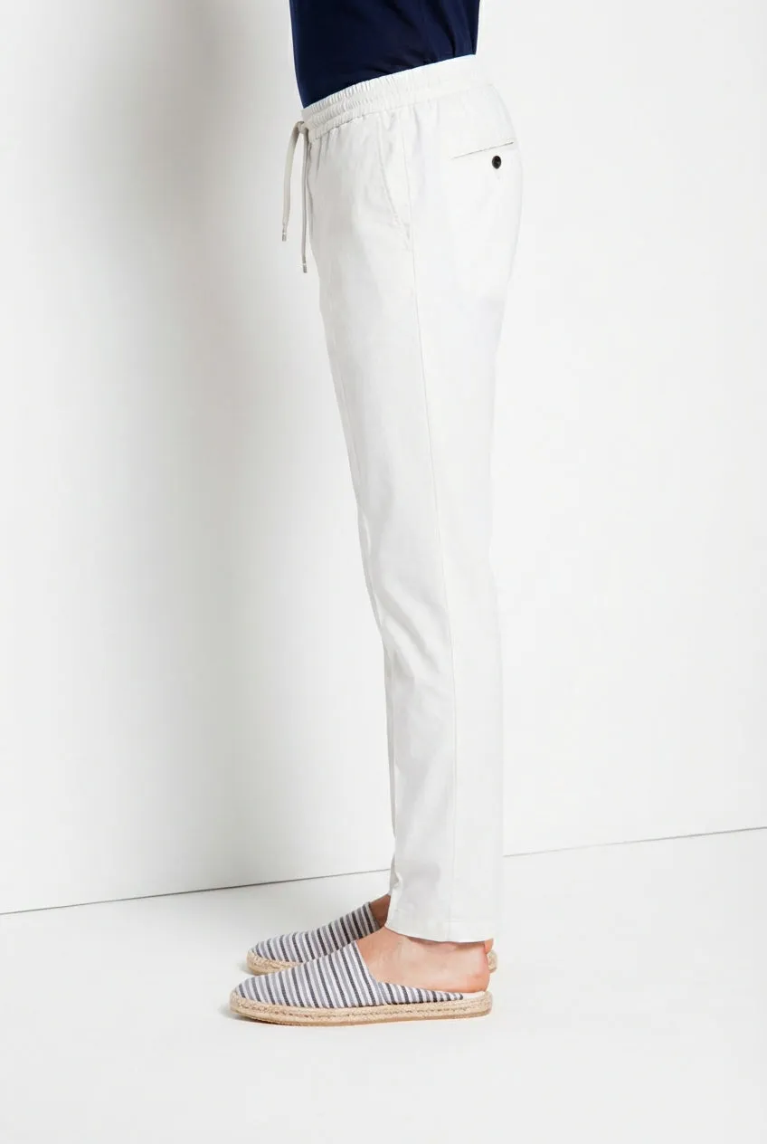 New York Sack men's chino jogger pants in lyocell and cotton parachute canvas regular fit sold by Mason's product image thumbnail 3