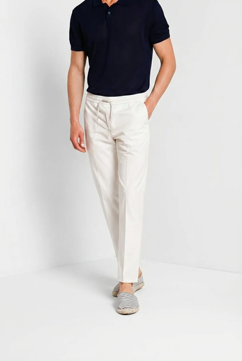 New York Sack men's chino jogger pants in lyocell and cotton parachute canvas regular fit sold by Mason's product image thumbnail 5