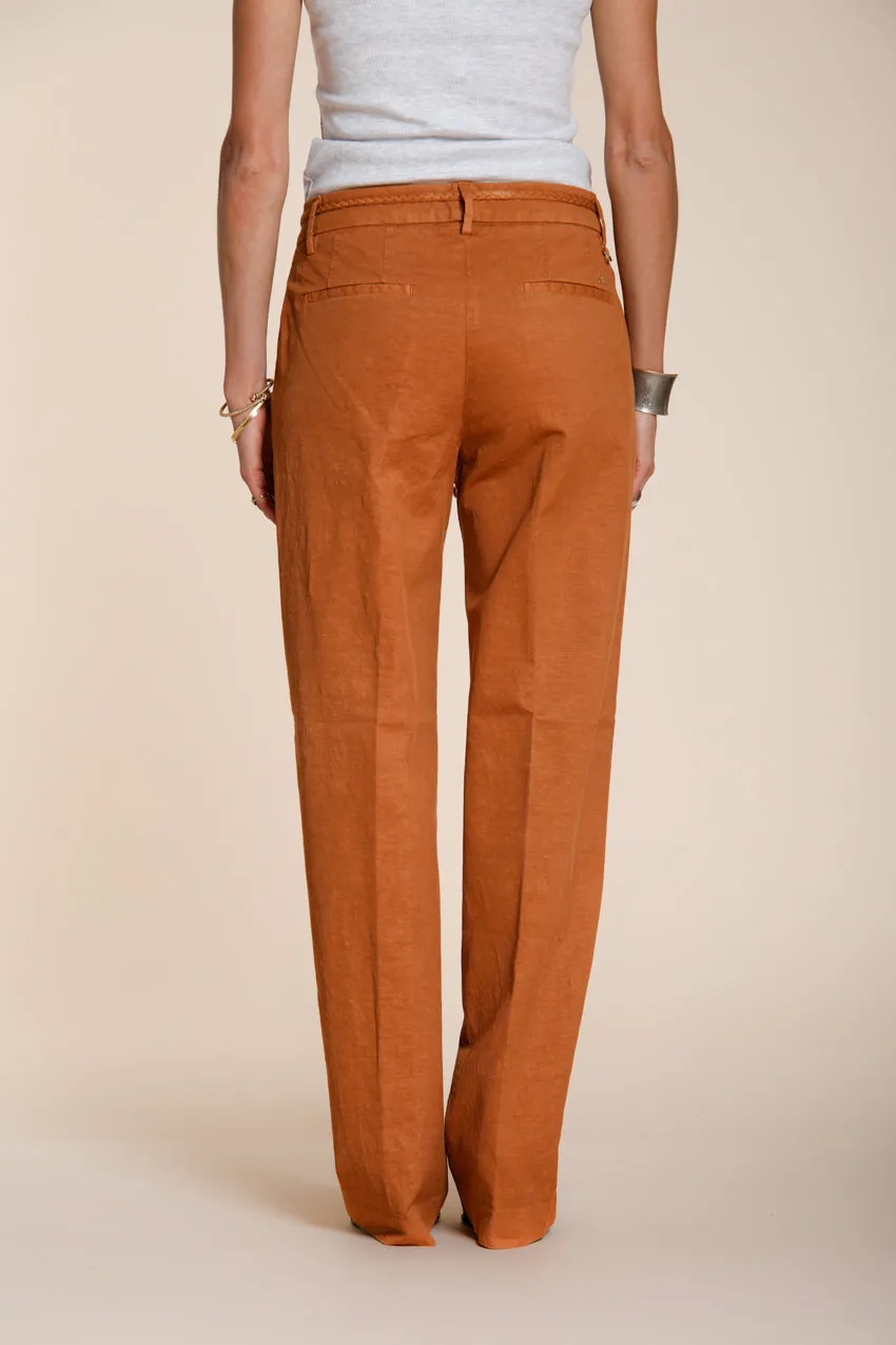 New York Straight women's chino pants in cotton and linen twill straight fit sold by Mason's product image thumbnail 4