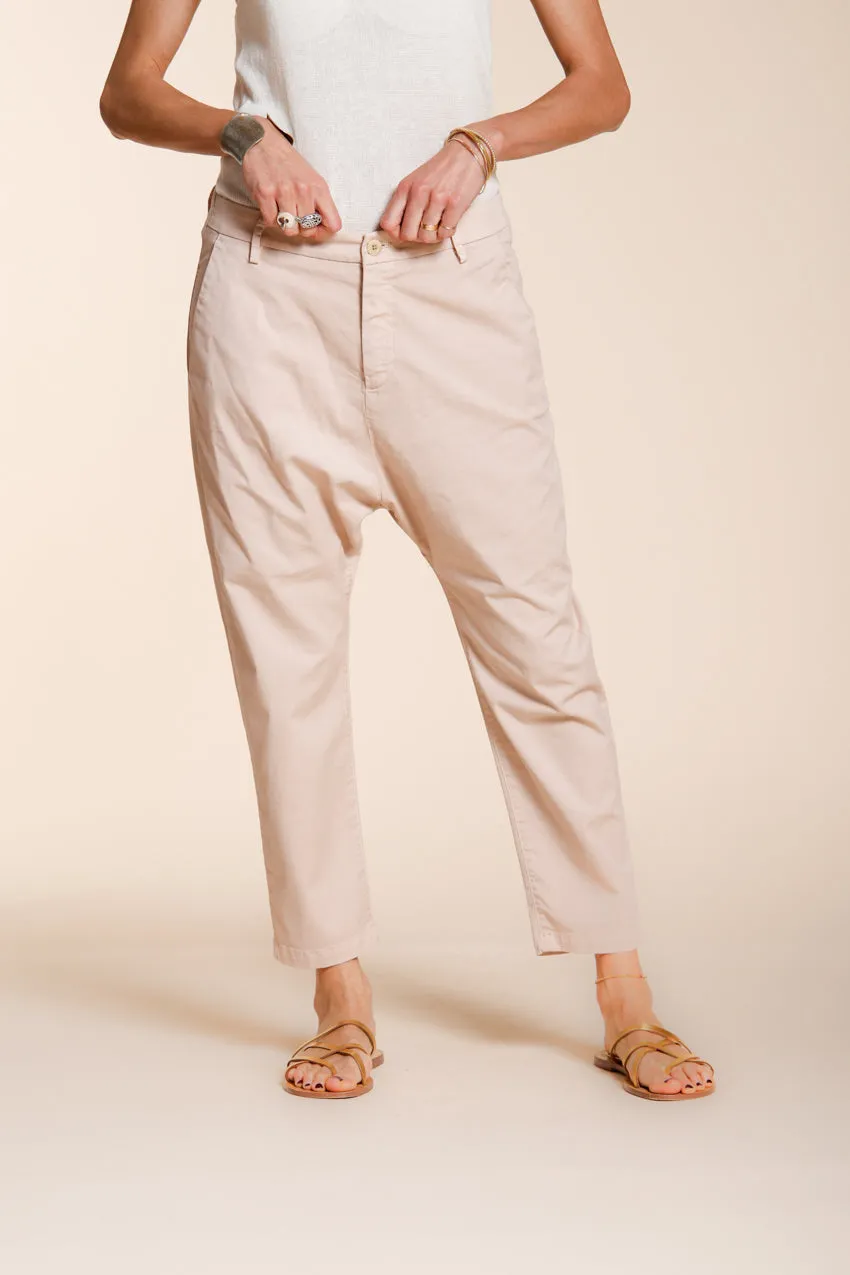 Malibu Jogger women's chino pants in gabardine carrot fit sold by Mason's product image thumbnail 4