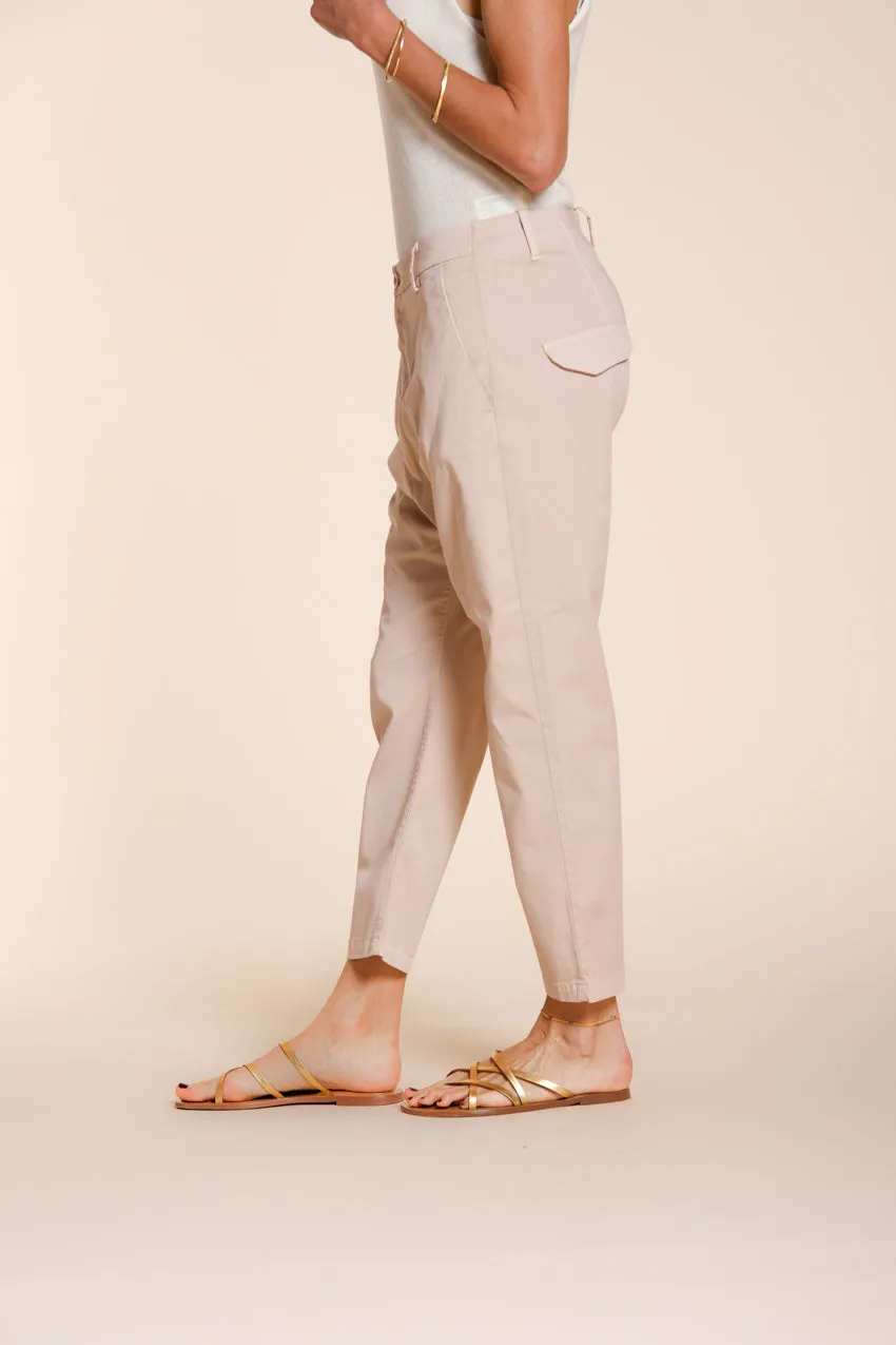Malibu Jogger women's chino pants in gabardine carrot fit sold by Mason's product image thumbnail 5