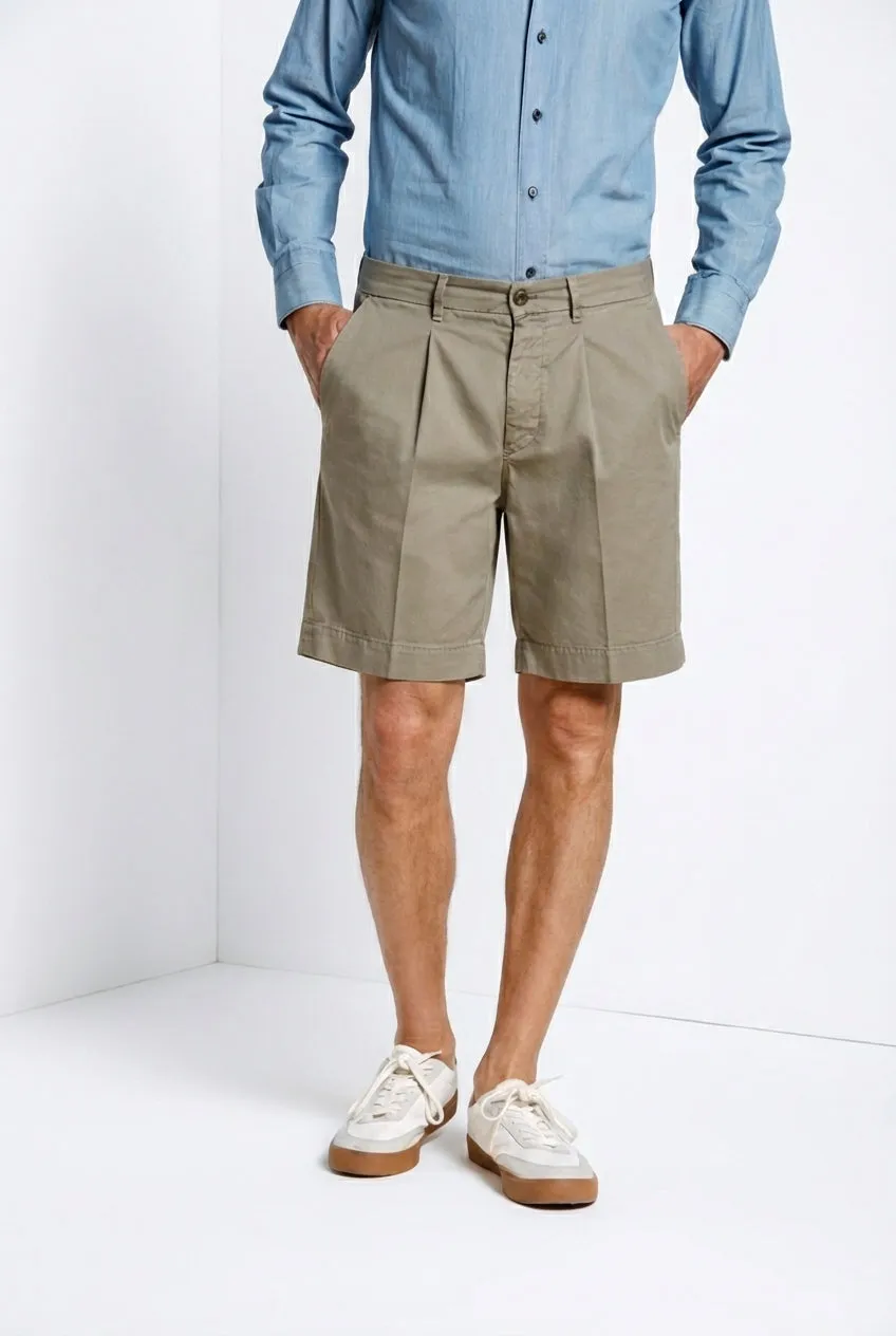 Pinces men's chino bermuda in oxford canvas relaxed fit sold by Mason's product image thumbnail 2