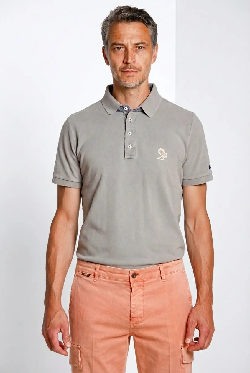 Leopardi delamere men's polo shirt in piquet sold by Mason's
