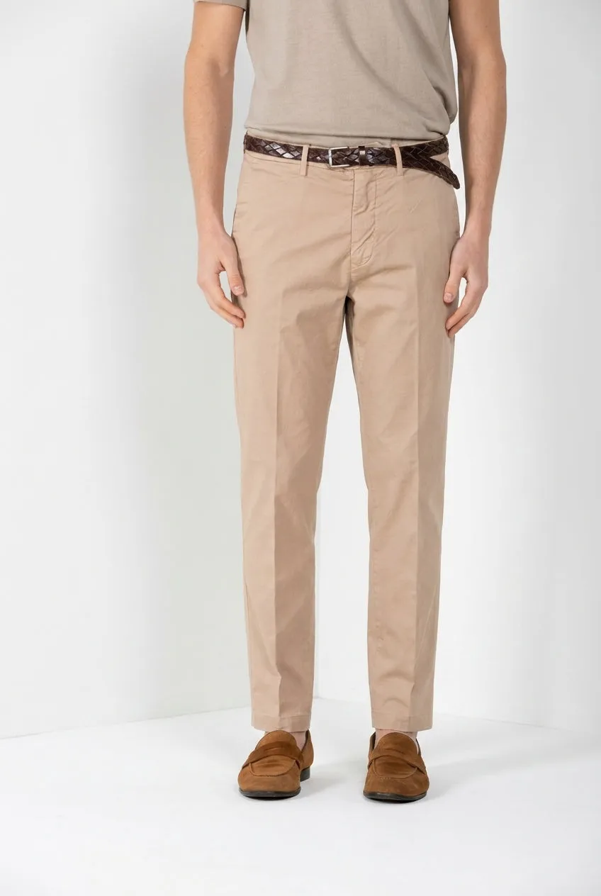 Boston men's chino pants in lightweight stretch twill relaxed fit sold by Mason's