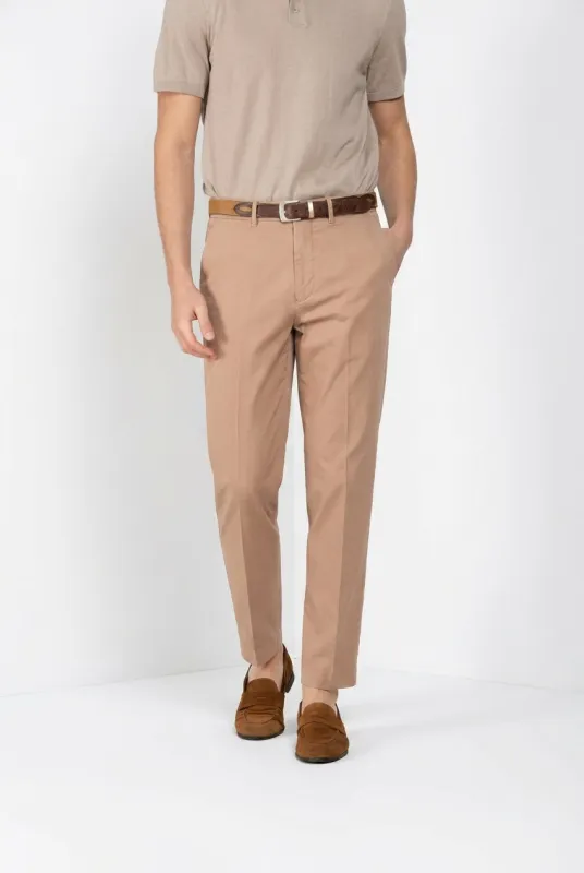 Chinos men's chino pants in oxford canvas relaxed fit made by Mason's