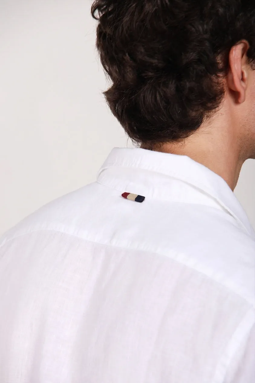 Torino men's shirt in linen canvas ① sold by Mason's product image thumbnail 3