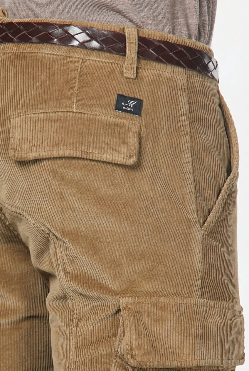 Chile men's cargo trousers/pants in 500-wale corduroy, extra slim fit ① sold by Mason's product image thumbnail 3