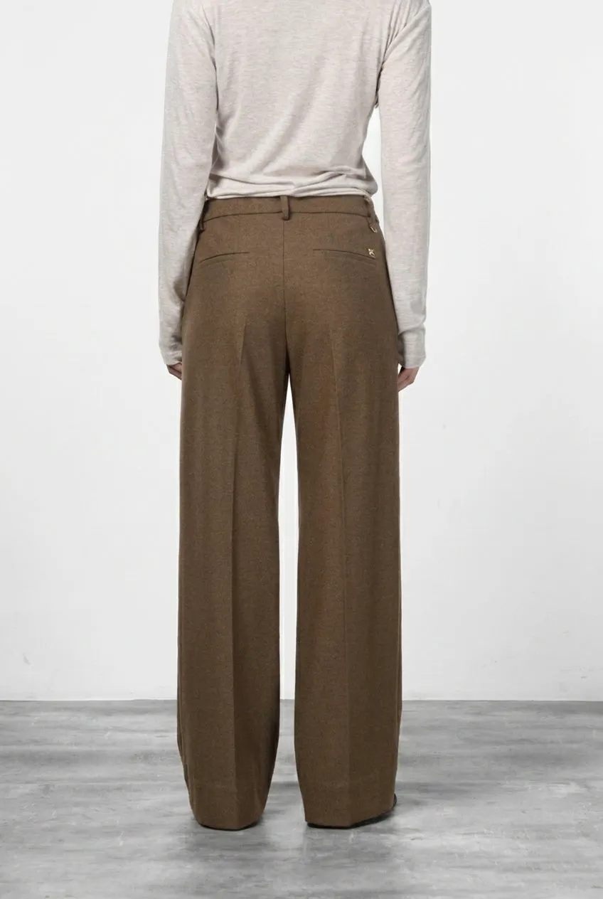 New York Studio Tailored women’s chino pants in flannel jersey with straight fit sold by Mason's product image thumbnail 4