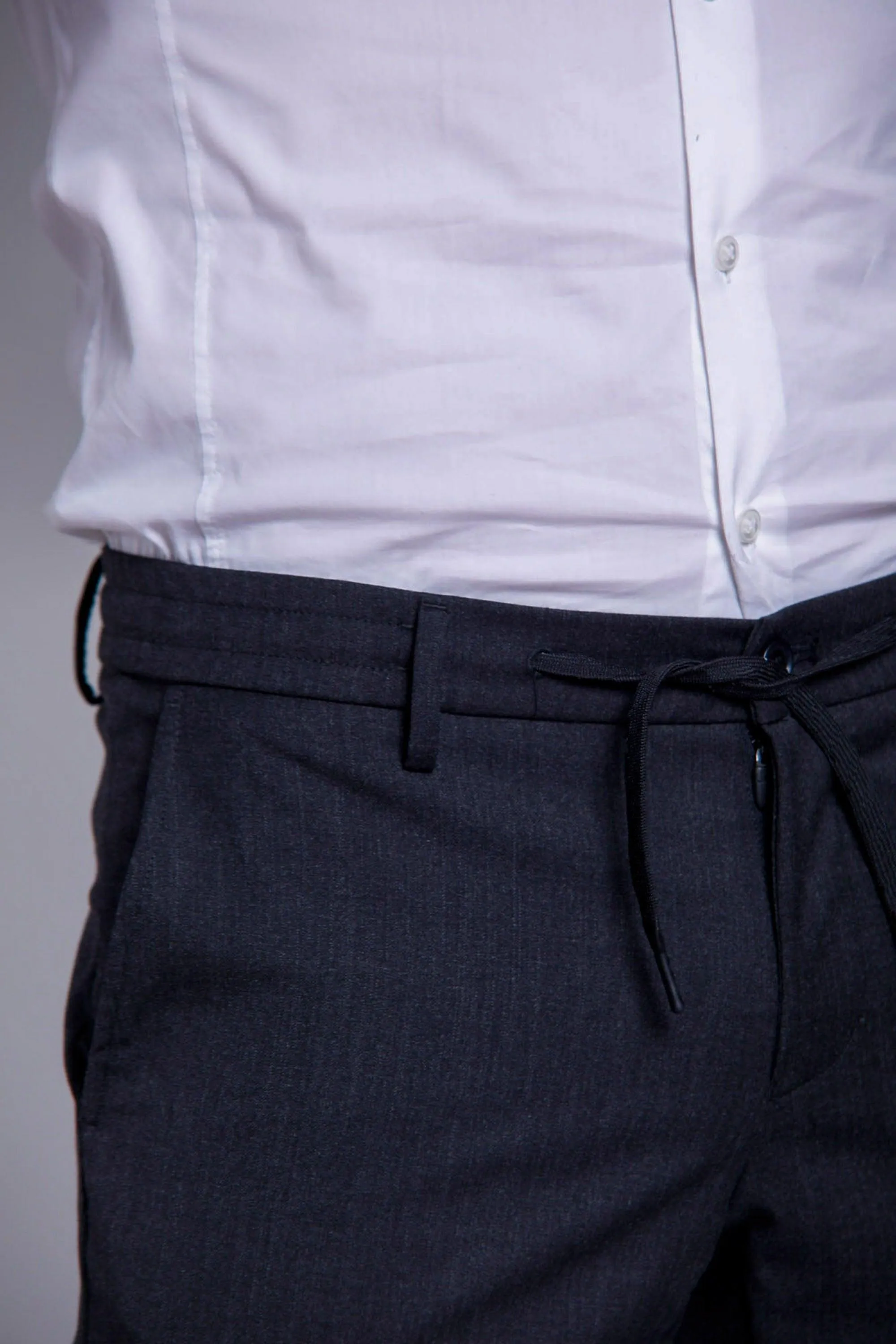 Milano Jogger man plain wool chino pants extra slim sold by Mason's product image thumbnail 4