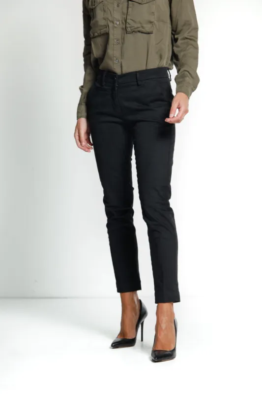 New York Slim woman satin chino pants ① sold by Mason's