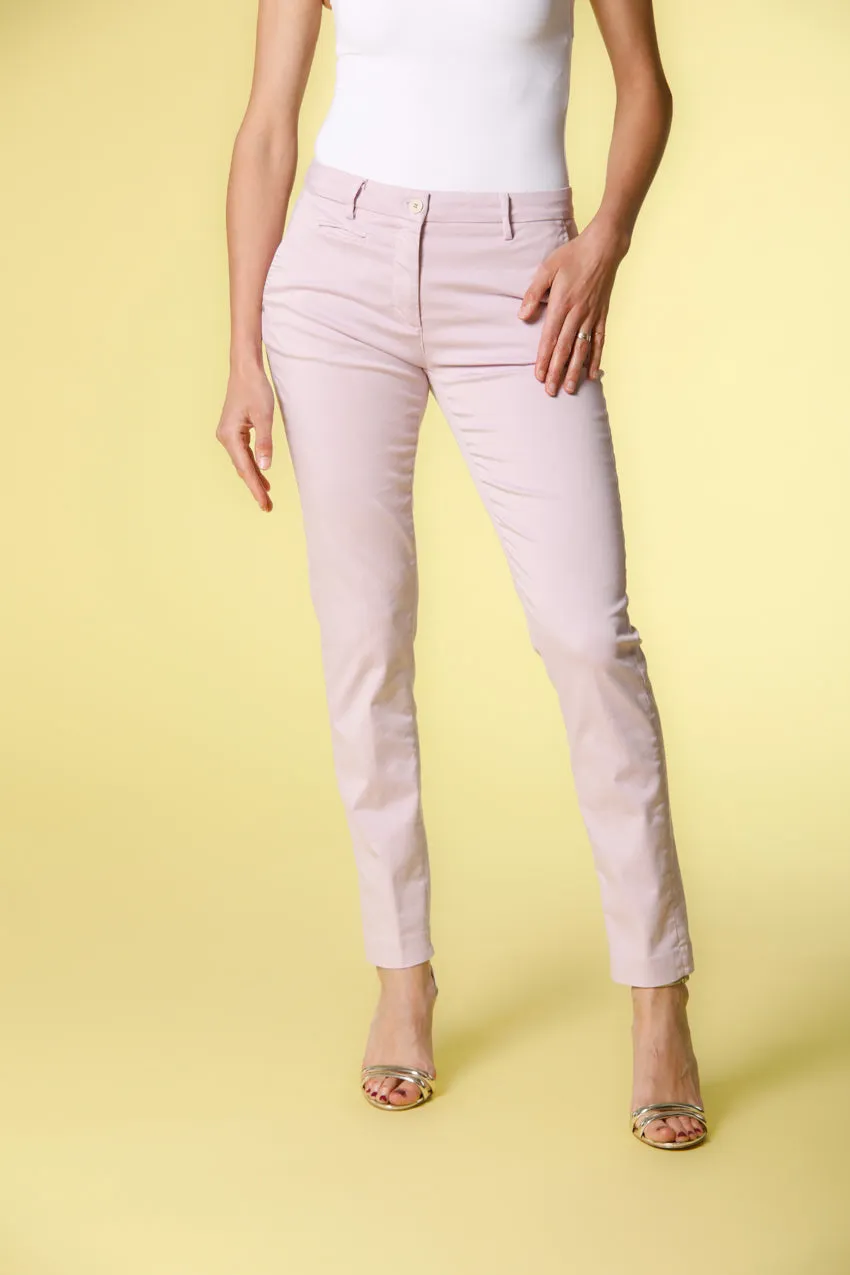 New York Slim women's chino pants in stretch satin slim ① sold by Mason's