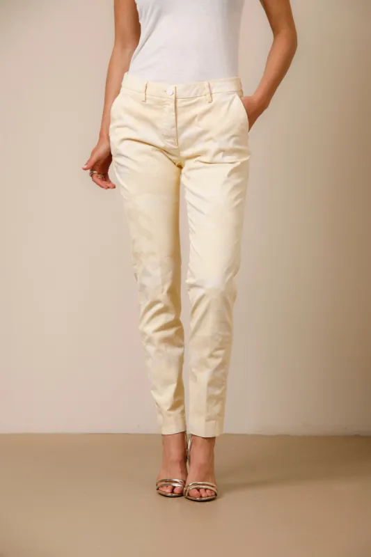 New York woman chino pants camouflage stretch satin regular sold by Mason's