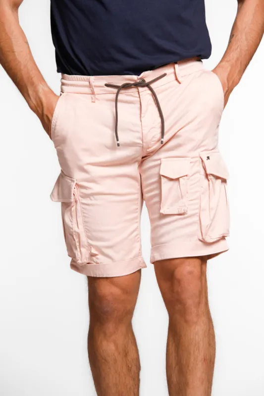 Snake Jog man cargo bermuda in tencel with drawstring regular sold by Mason's