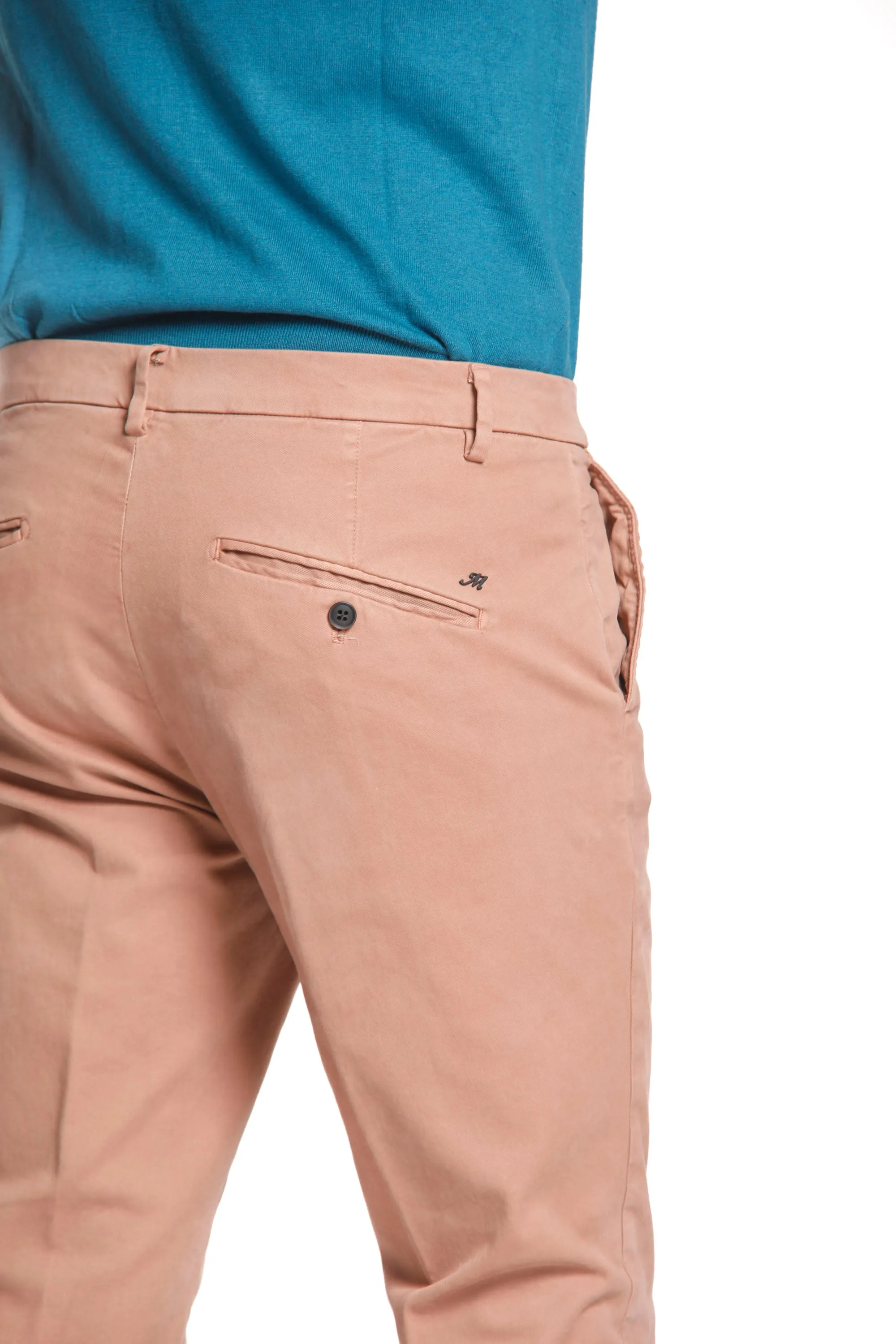 Osaka Style man chino pant in cotton modal stretch carrot fit sold by Mason's product image thumbnail 5
