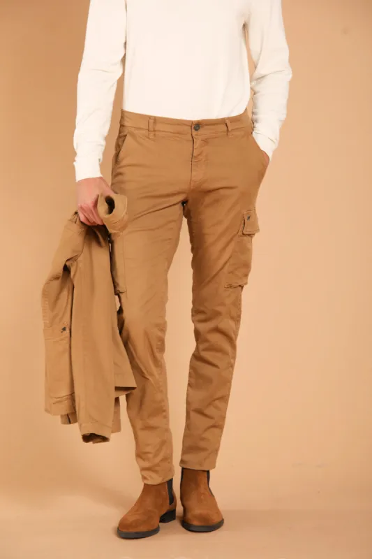 Chile men's cargo pants in gabardine extra slim fit ① sold by Mason's