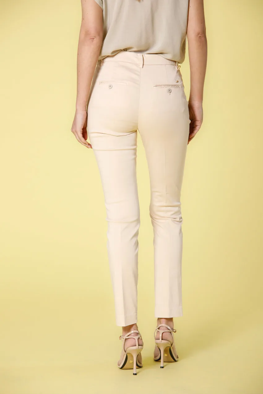 New York Slim women's chino pants in stretch satin slim sold by Mason's product image thumbnail 4