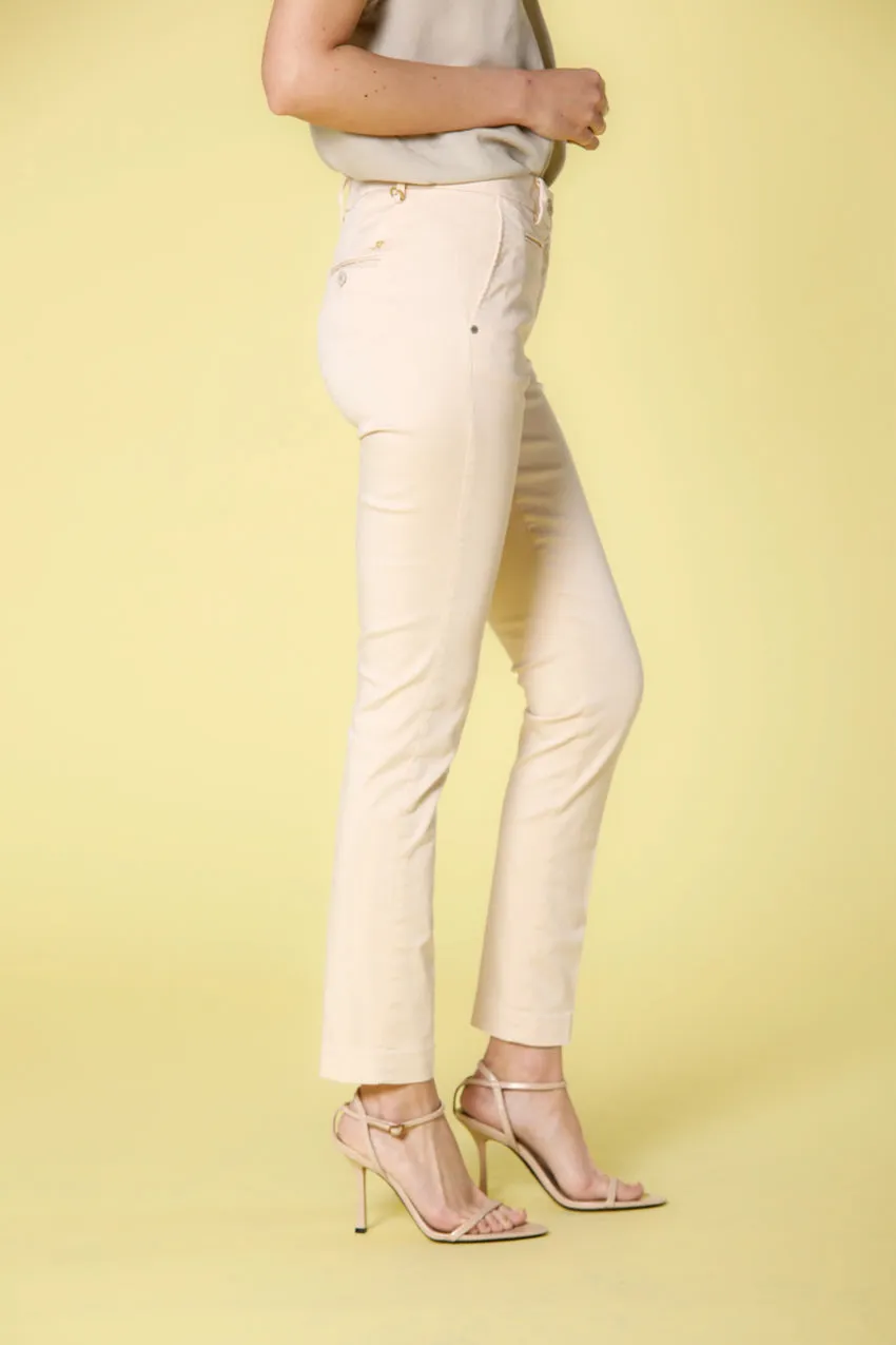 New York Slim women's chino pants in stretch satin slim sold by Mason's product image thumbnail 3