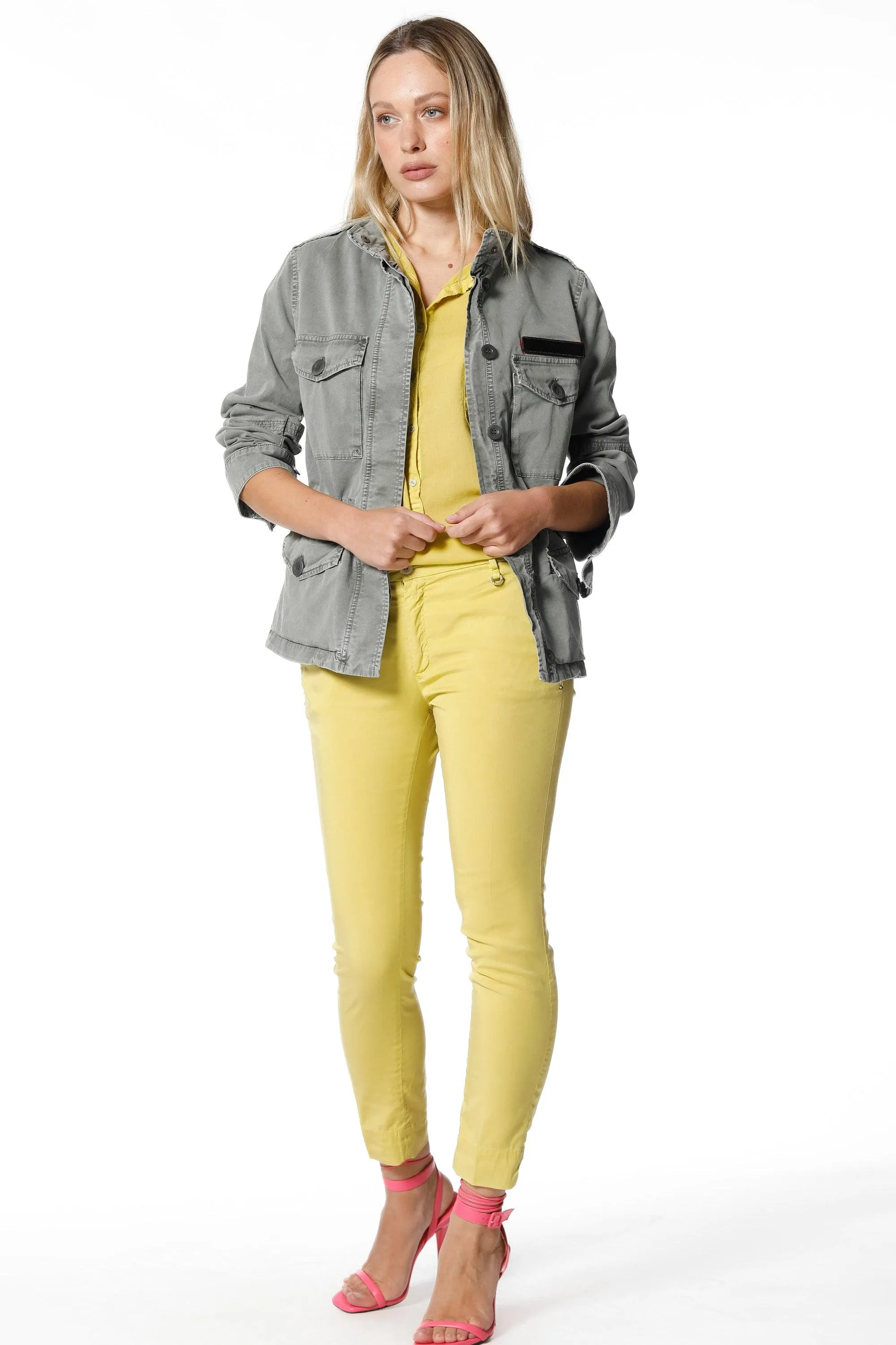 Eva woman field jacket in cotton icon washing with drawstring and patches sold by Mason's product image thumbnail 2