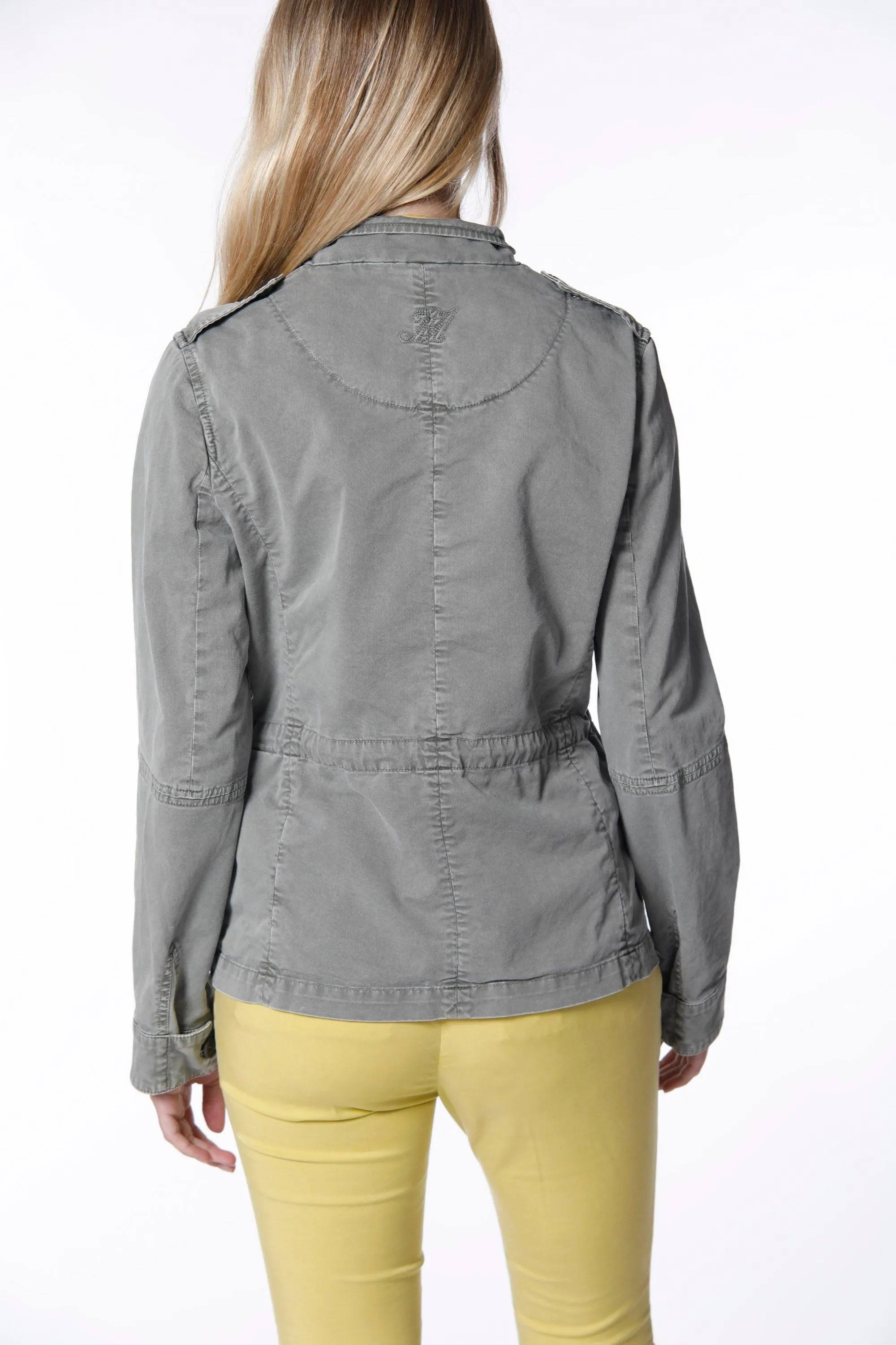 Eva woman field jacket in cotton icon washing with drawstring and patches sold by Mason's product image thumbnail 4