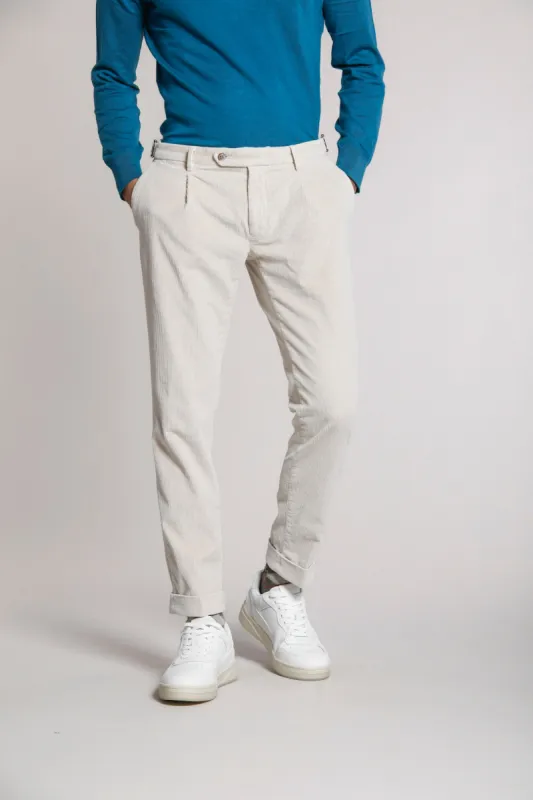 Genova Style man velvet 500-striped chino pants regular sold by Mason's