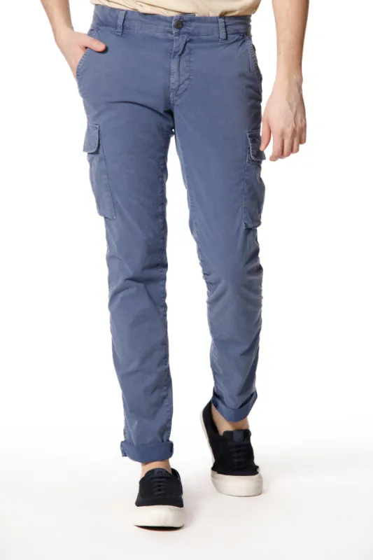 Chile man cargo pants in stretch cotton icon washing extra slim sold by Mason's