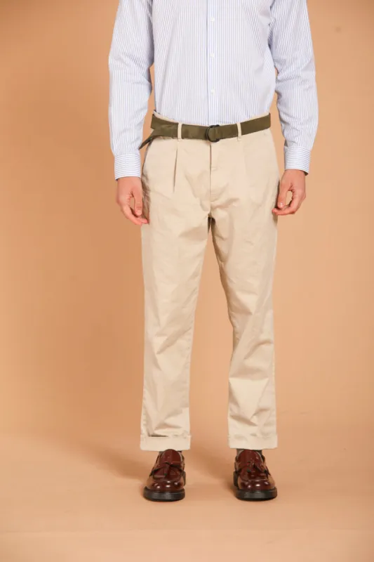 Pinces 22 men's chino pants in gabardine relaxed fit sold by Mason's