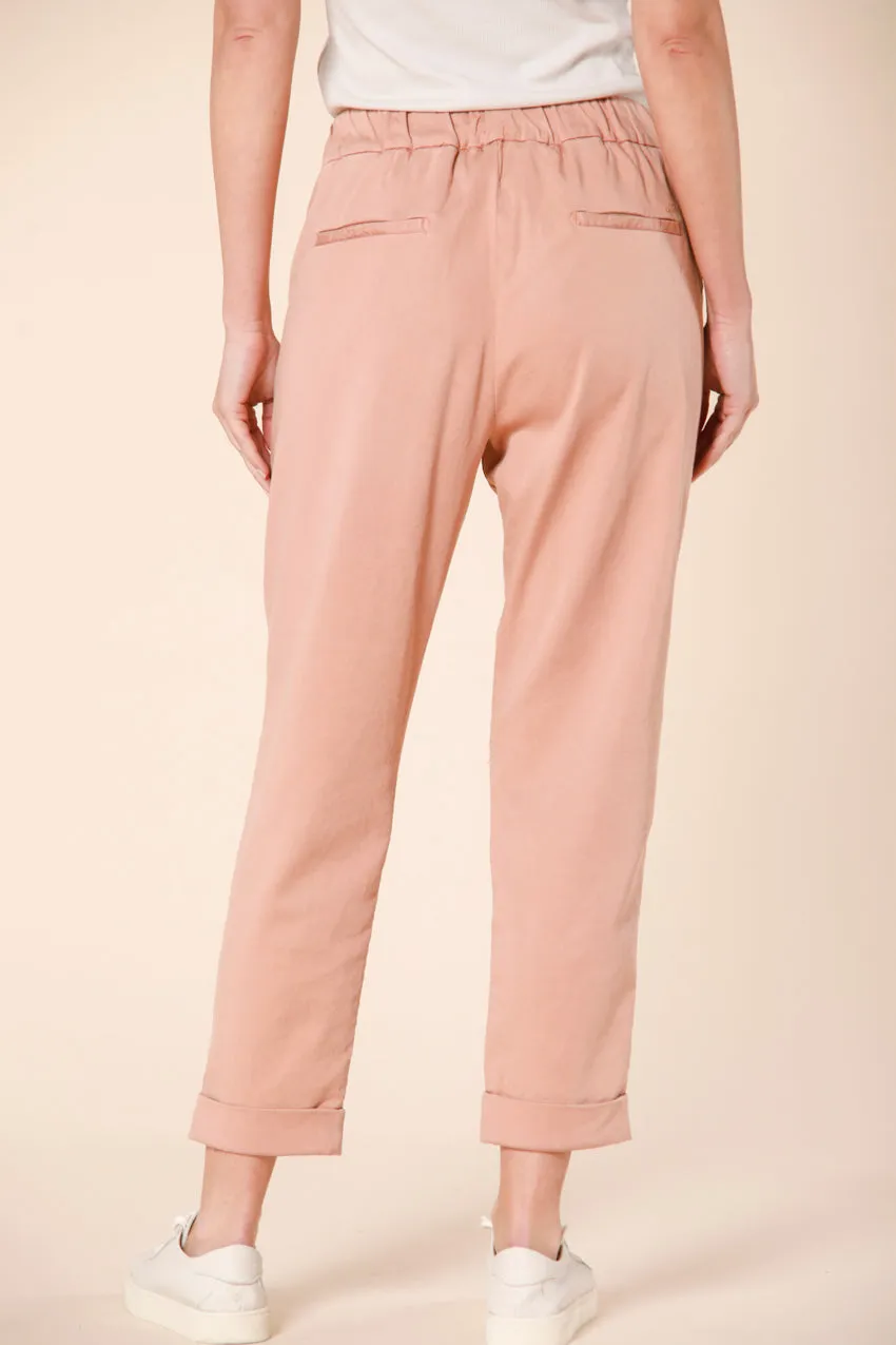 Easy Jogger women's chino pants in stretch fleece relaxed sold by Mason's product image thumbnail 3