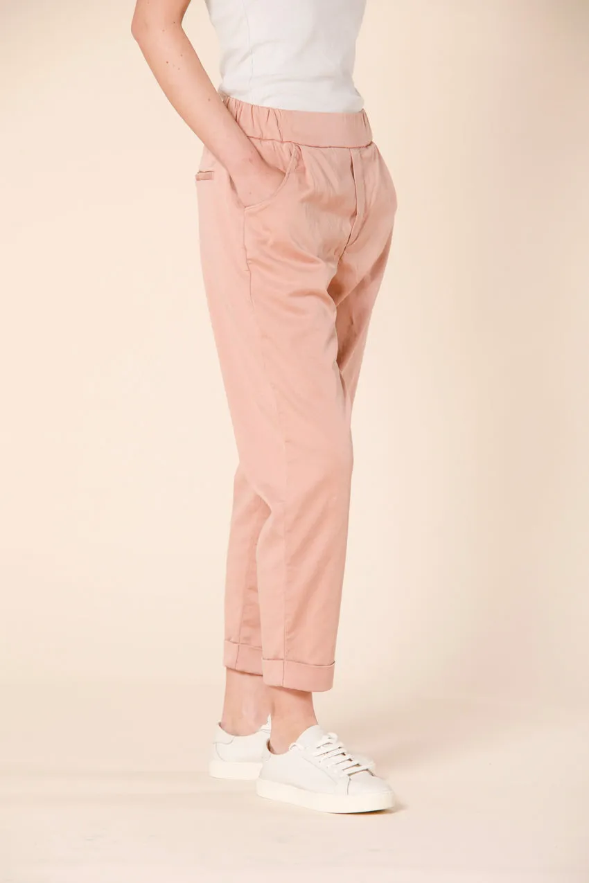 Easy Jogger women's chino pants in stretch fleece relaxed sold by Mason's product image thumbnail 4