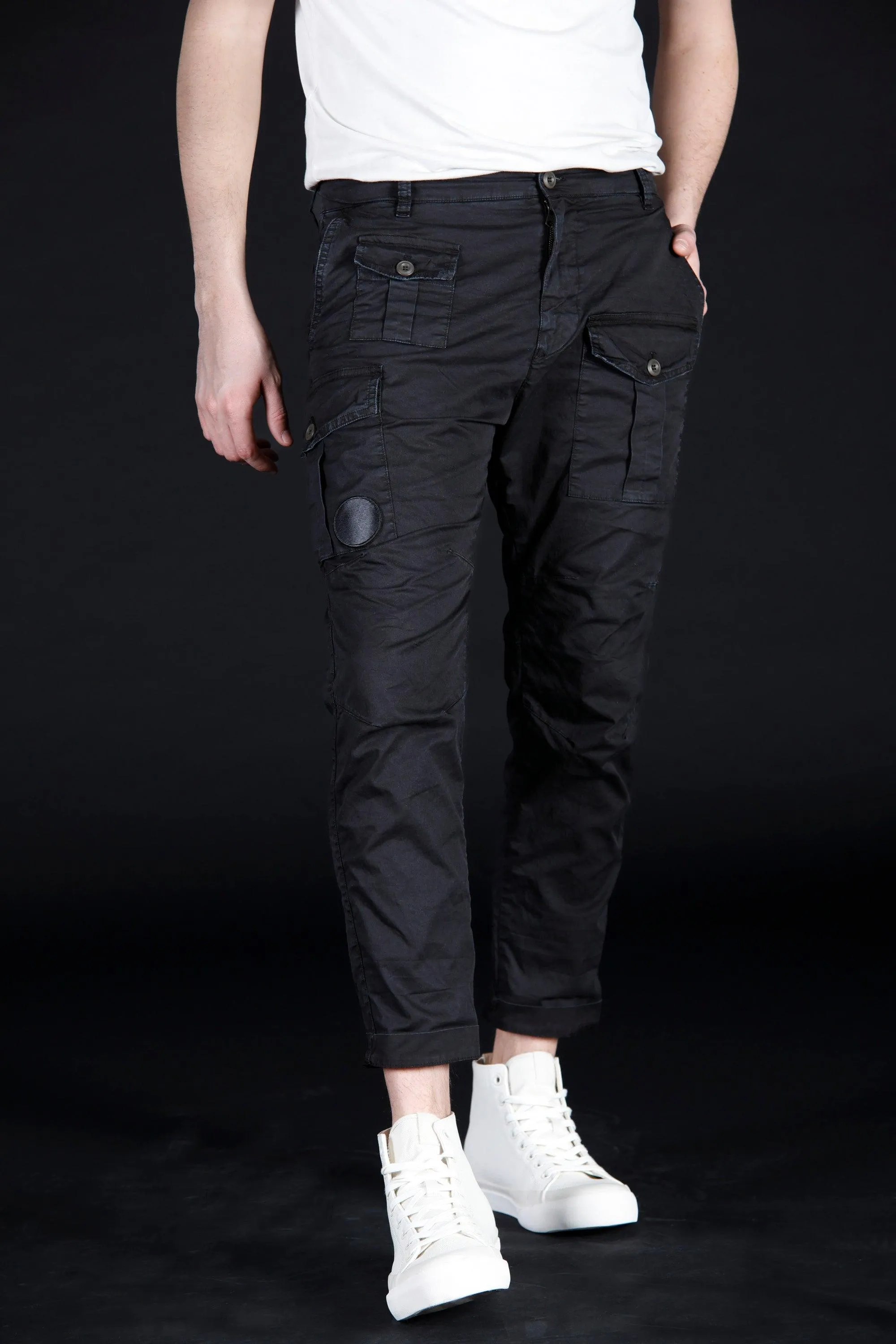 George Coolpocket men's cargo pants in twill limited edition carrot fit ① sold by Mason's