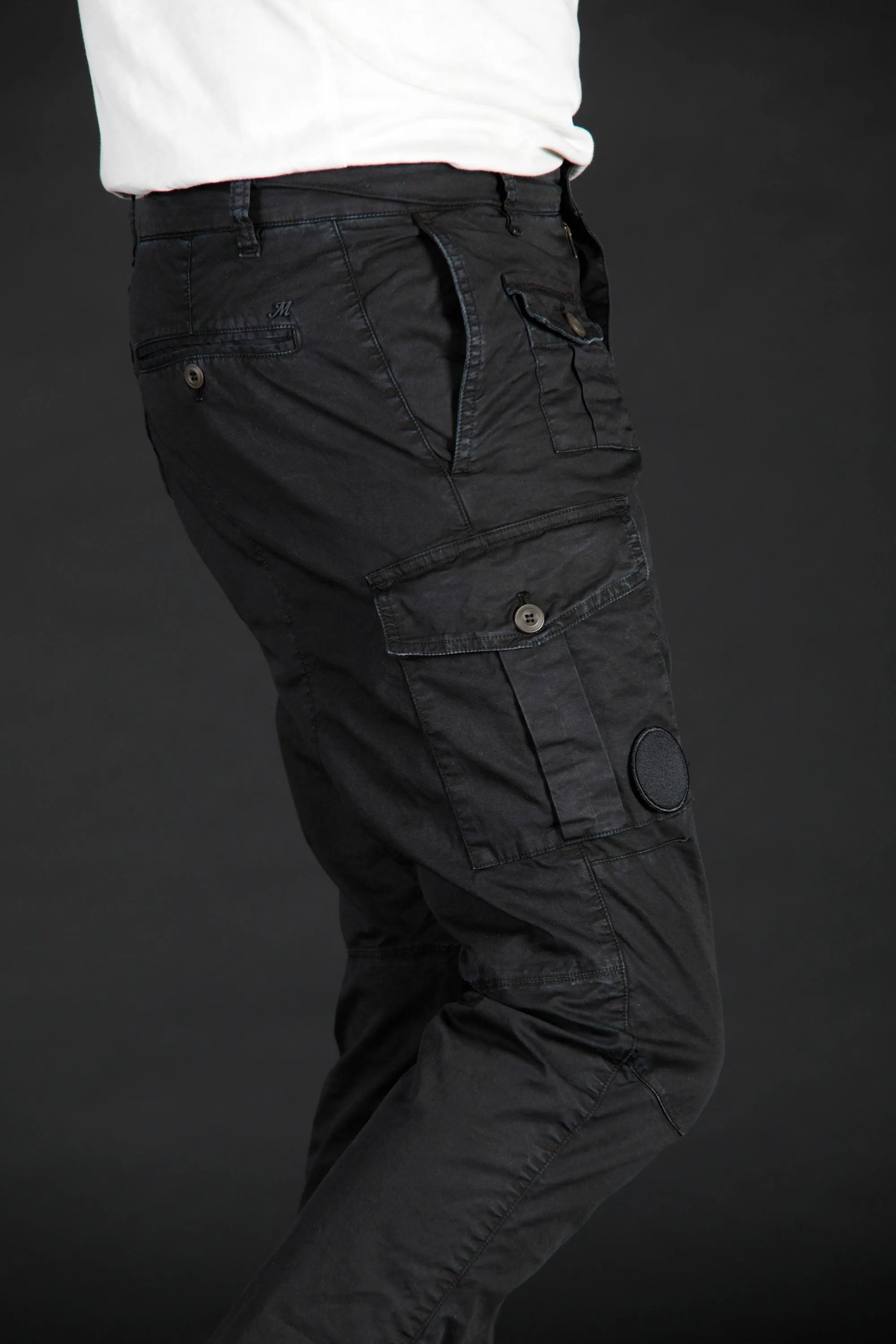 George Coolpocket men's cargo pants in twill limited edition carrot fit ① sold by Mason's product image thumbnail 4