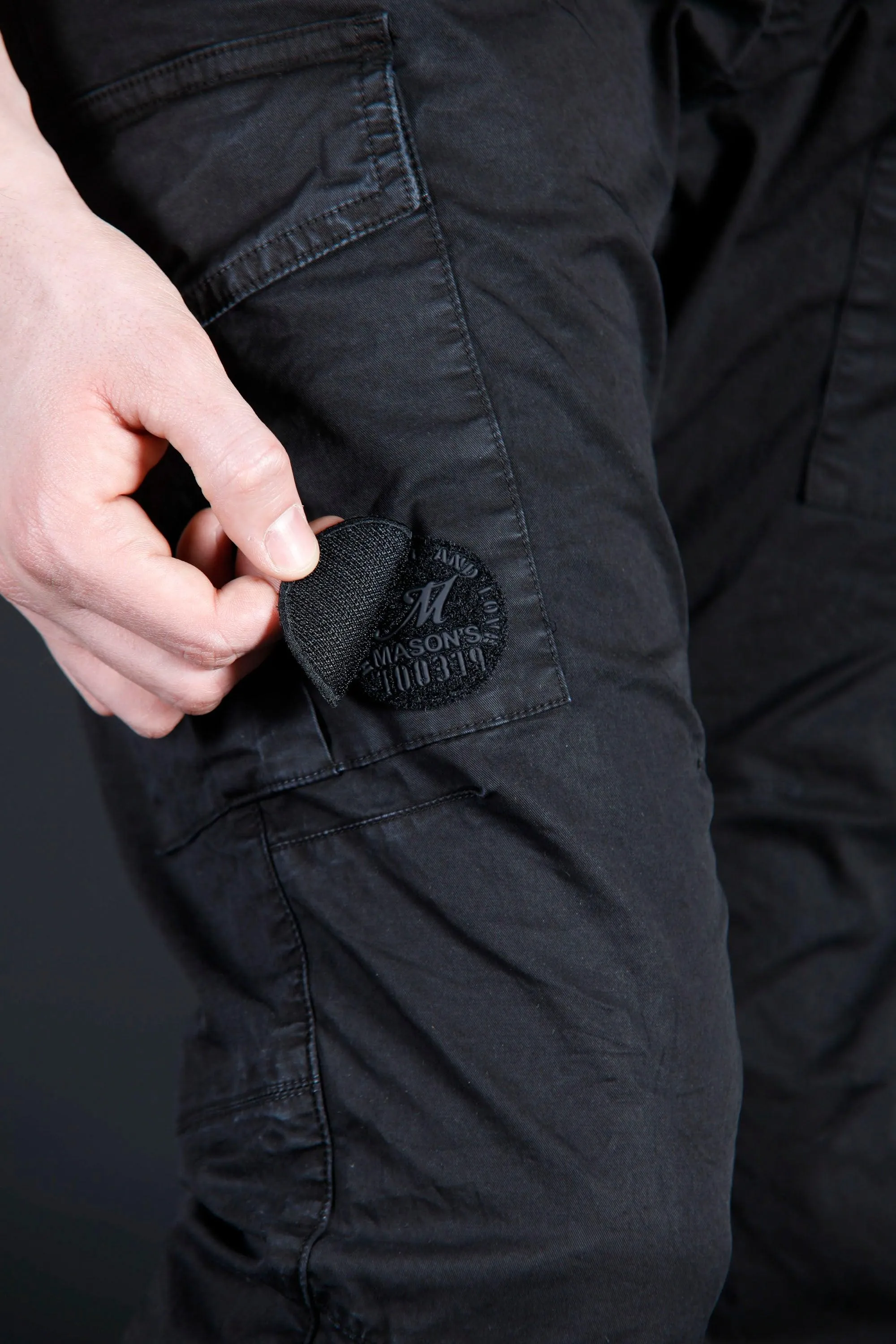 George Coolpocket men's cargo pants in twill limited edition carrot fit ① sold by Mason's product image thumbnail 2