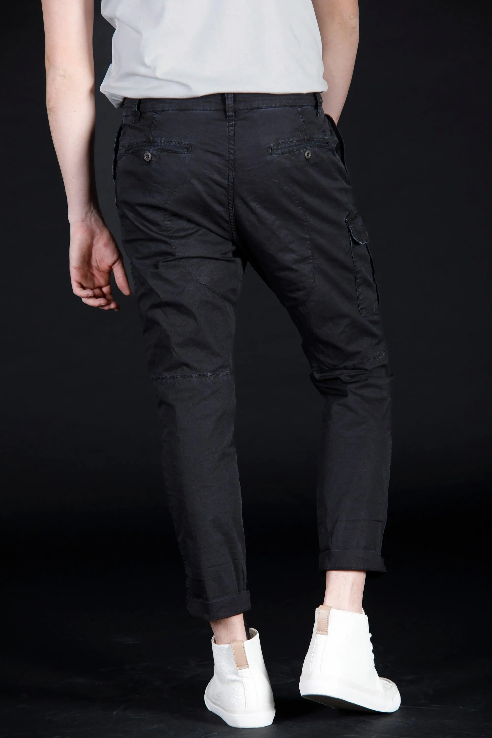 George Coolpocket men's cargo pants in twill limited edition carrot fit ① sold by Mason's product image thumbnail 5