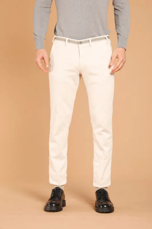 Torino Golf men's chino pants in satin plush effect slim fit sold by Mason's