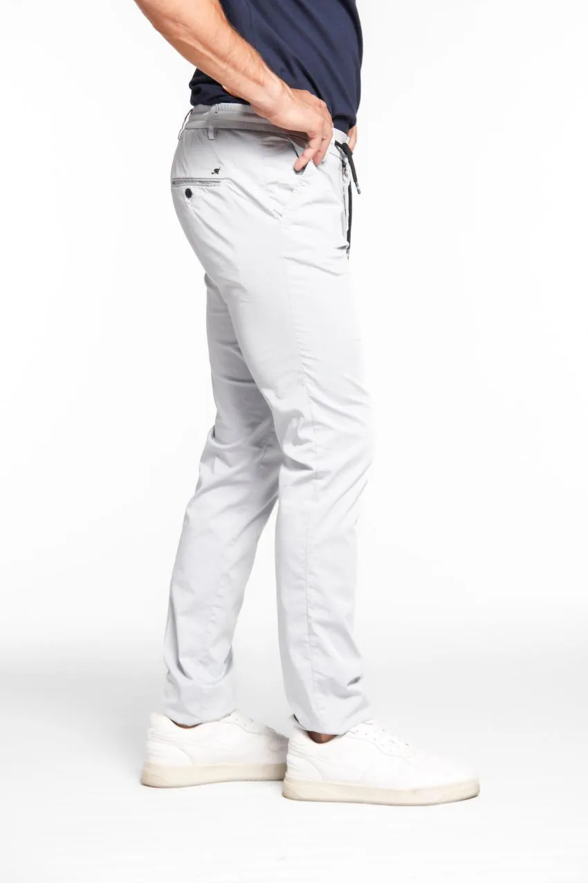 Milano Jogger Travel men's chino jogger in tecno travel stretch satin extra slim sold by Mason's product image thumbnail 3